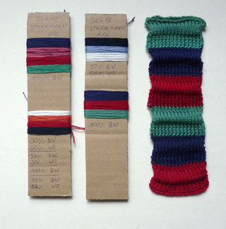 Projekt: "Trachten neu erleben" / Materialprobe Strickkollektion, 2018